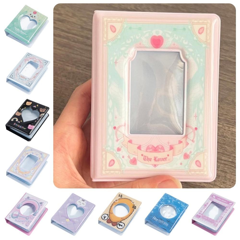 Album Ảnh CPINCP, 40 Túi Sách Thẻ 3 Inch, PVC Dễ Thương Rỗng Thiết Kế Thần Tượng Thẻ Thu Thập Sách