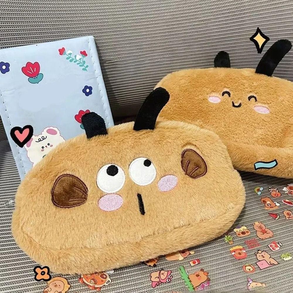 Túi đựng bút GREAT, Túi văn phòng phẩm hình gấu đa chức năng, Quà tặng hộp bút dung lượng lớn INS