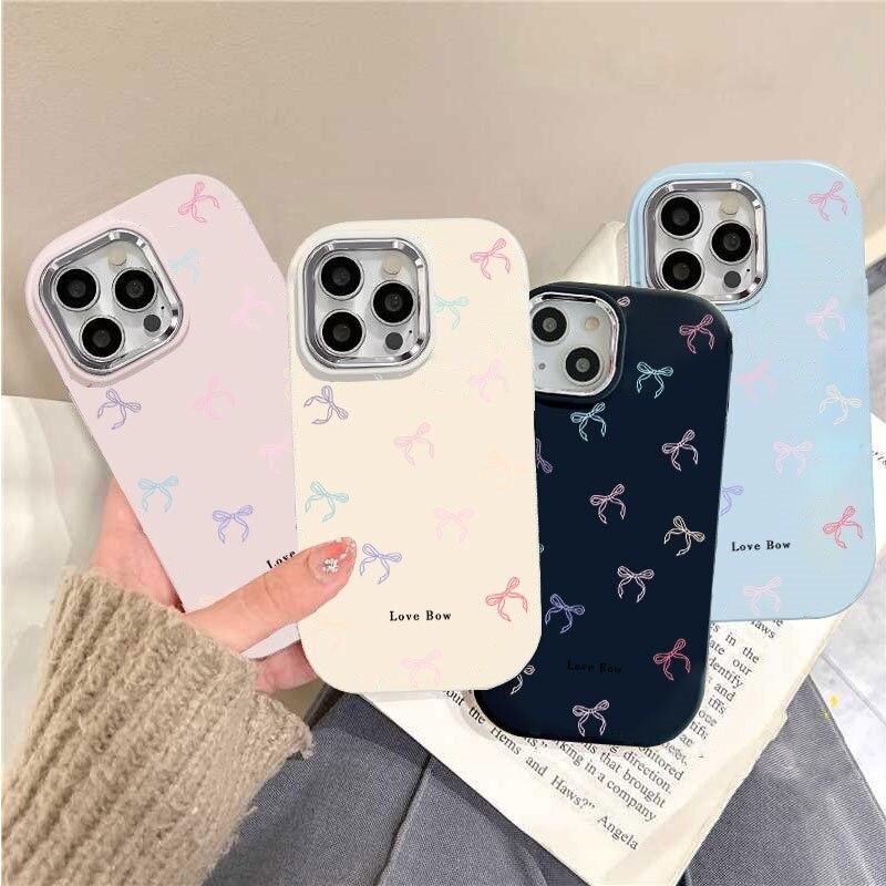 Vỏ Thắt Nơ Nhiều Màu Sắc Hàn Quốc Cho OPPO Reno 13F 12F 11F 12 8 7 6 5 4 Pro 8T 5G 2F 2Z 7Z 8Z 6Z 5Z F9 F11 F17 F29 Pro Vỏ Điện Thoại Di Động Silicon Mềm Màu Kẹo Vỏ TPU Dễ Thương