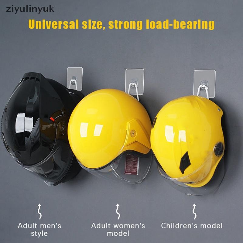 Ziyulinyuk Giá Treo Tường Mũ Bảo Hiểm Xe Máy/Xe Đạp, Thép Không Gỉ, Móc Hiển Thị