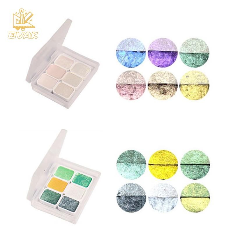 Alittlesetrtu 1ml 6 Màu Ngọc Trai Series Hướng Dẫn Sử Dụng Màu Nước Sơn Nghệ Thuật Sơn Móng Tay Trang Trí Màu Nước VN
