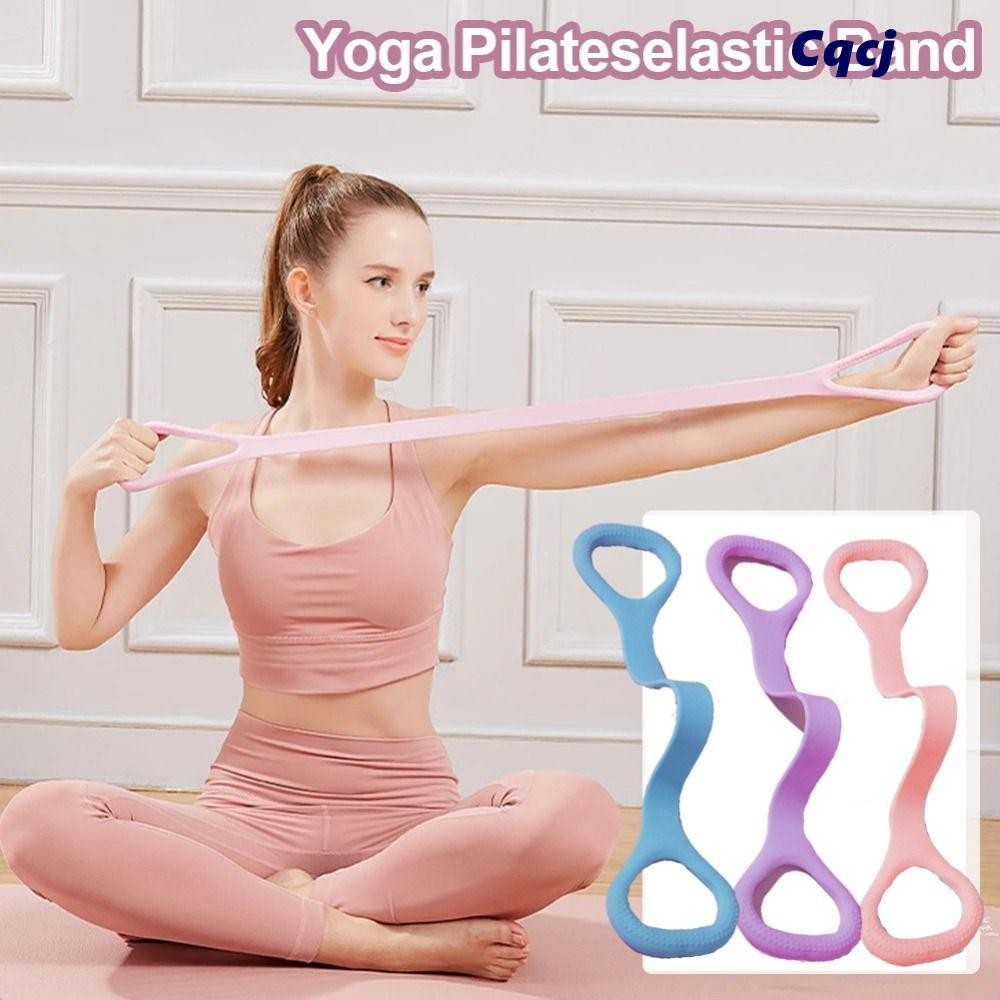 CQCJ Cáng Yoga Pilateselastic Band, Dây thun 8 hình Yoga Co Giãn Dây tập thể dục, Dây căng Yoga Di Động Eo Mỏng Tập Gym Dây đeo thể thao Dây căng Phòng tập thể dục