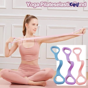 CQCJ Cáng Yoga Pilateselastic Band, Dây thun 8 hình Yoga Co Giãn Dây tập thể dục, Dây căng Yoga Di Động Eo Mỏng Tập Gym Dây đeo thể thao Dây căng Phòng tập thể dục