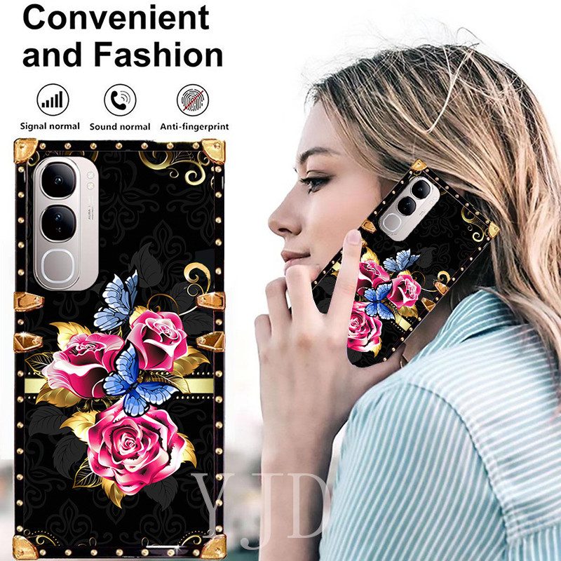 Ốp YJD Cho Vivo V40 Lite Y19S Y29 Y300 Moon Stars Dây Đeo Tay Chống Rơi Vỏ Điện Thoại