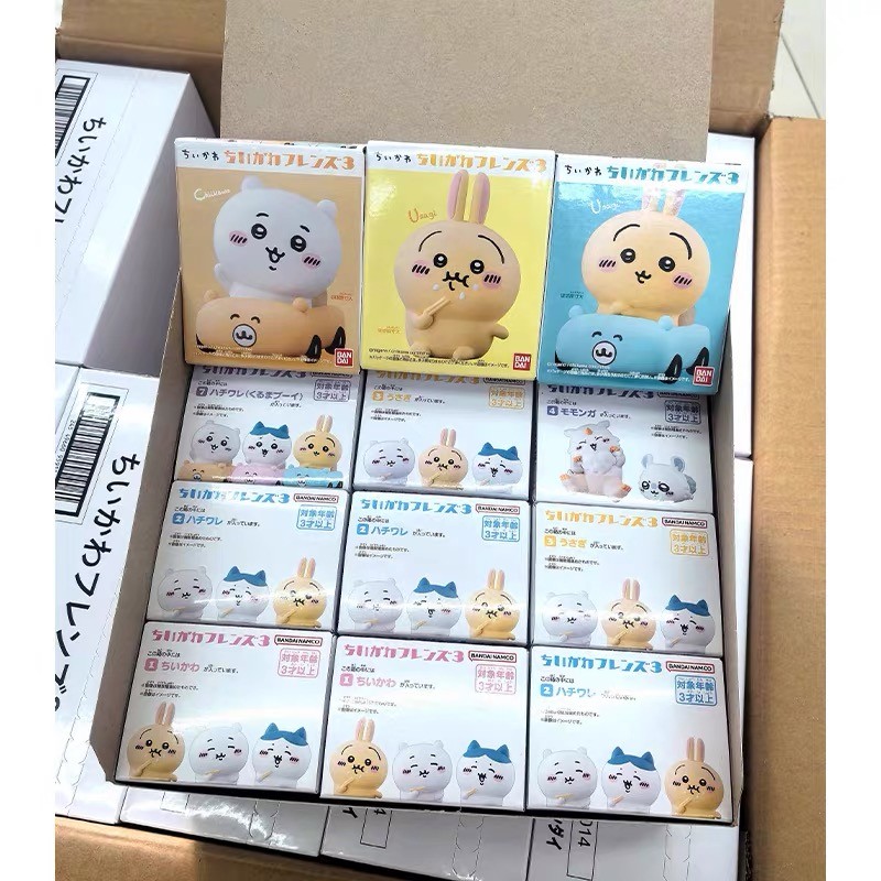 [BTF]BANDAI Chiikawa3 bạn bè Series 3 gijikawawah nhỏ tám usachi đồ trang trí Chính hãng đồ chơi lần thứ ba lái xe Q4ER