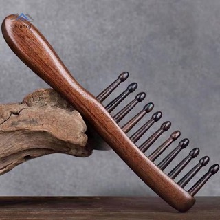 ELBBKG Lược Massage Kinh Tuyến Tự Nhiên Nhồi Bông Chống Tĩnh Điện Răng Rộng Lược Dành Cho Nữ Bé Gái Thẳng Xoăn Tóc Mới