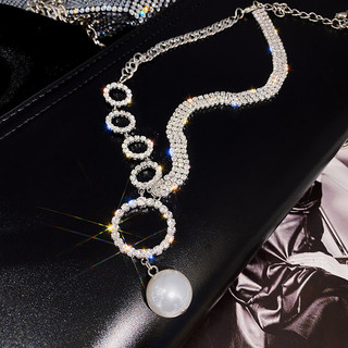 dây chuyền ngọc trai vòng cổ nữ dây đeo cổ choker thời trang kim cương phụ kiện