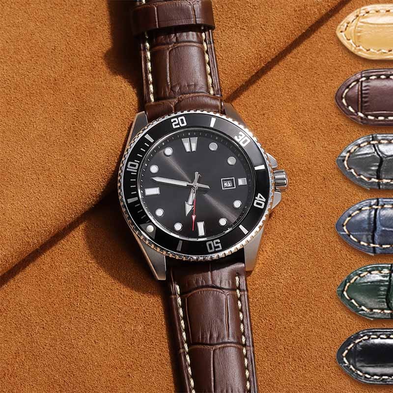 Tiền Cũ Vintage Da Thật Chính Hãng Dây Đeo Đồng Hồ Cho Panerai Luminor Dây Đồng Hồ 20 Mm 22 Mm 24 Mm 26 Mm Cổ Điển Nam Nữ Vòng Tay Chống Thấm Nước Cổ Điển Retro Mùa Đông Quà Tặng Năm Mới