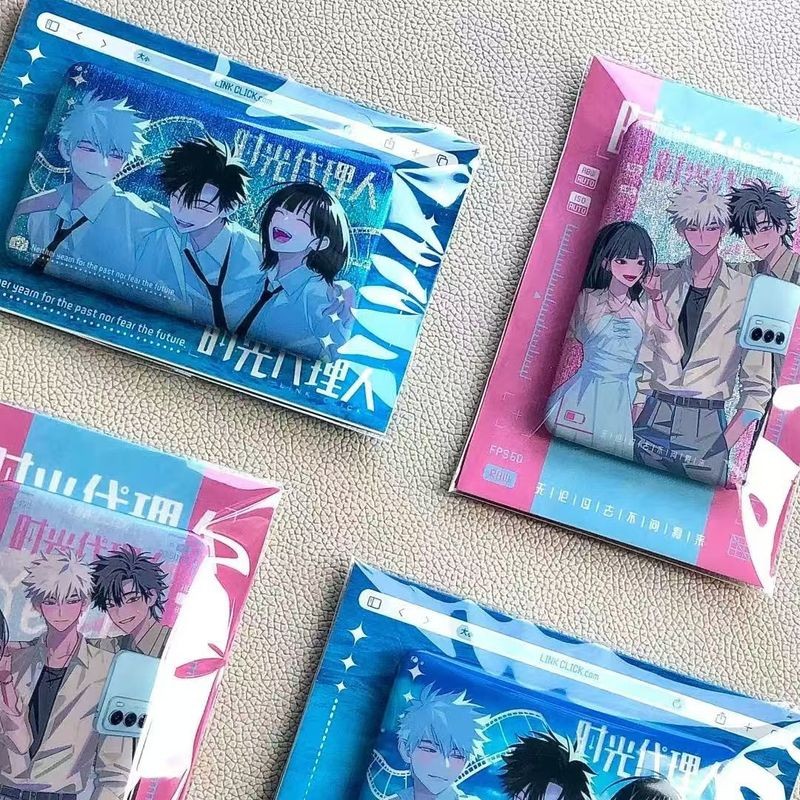 Link Click Huy hiệu Anime có Charles Lucas CV & Qiao Ling Square Button Pin – Quà tặng sưu tập dành cho người hâm mộ