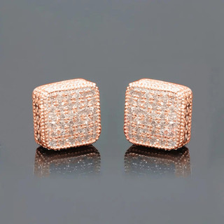 Bông tai zircon và bạc S925 thời trang đơn giản - Quà tặng hoàn hảo cho nàng