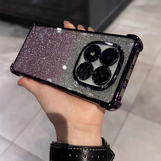 Ốp Điện Thoại Cho Redmi Note 14 Pro + Note14 Note14Pro 4G 5G 2025 Vỏ Lấp Lánh Gradient Mềm TPU Silicone Bling Ốp Lưng Chống Sốc