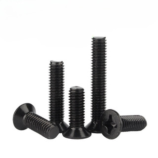 ((LXY) Ốc Vít Đầu Dẹt Đen inox 304  /Ốc vít đầu pake dẹp mỏng phẳng   Chuyên Dụng  KM Vít M2 / M2.5 / M3 / M4 / M5 / M6 * L: 3-50mm (RM-VN-1)