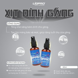 Chai xịt tăng độ bám dính găng LIGPRO 50ml Cấp ẩm cho găng tay thủ môn Nguồn gốc thiên nhiên
