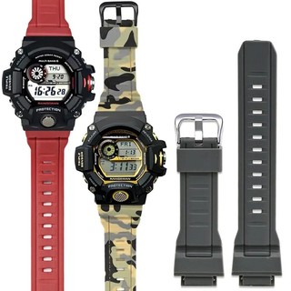 16 Màu Dây Đeo Đồng Hồ TPU Cho CASIO G-SHOCK GW-9400 GW-9300 G-9300 Rangeman Dây Đeo Đồng Hồ Vòng Tay Chống Thấm Nước Nam Thể Thao Wirstband Ngụy Trang Xanh Đen