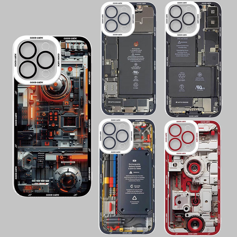 Ốp Lưng Cho Xiaomi POCO X6 Pro X3 X4 X5 F5 Pro X3 GT NFC M3 M4 Pro Mi 11 Lite 5G NE 11T Pro Ốp Lưng Điện Thoại Sáng Tạo Bảng Mạch Silicon Camera Bảo Vệ Mắt Thiên Thần