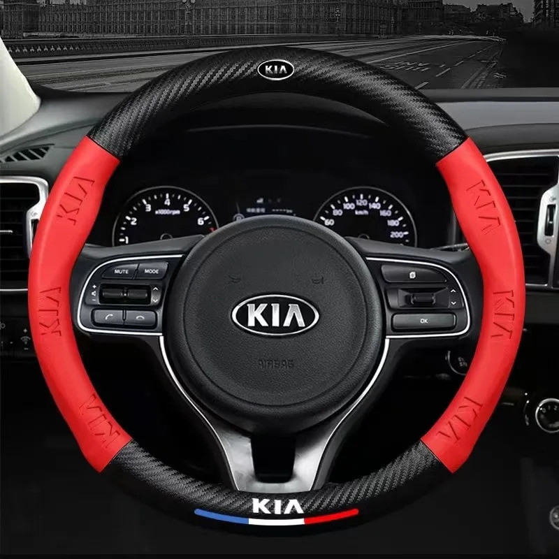 [Hàng giao ngay] Vỏ vô lăng Kia K2 K3 K4 K5 K7 K9 KX7 Forte Ceed Soul Sorento Sportage RIO Seltos Picanto vỏ vô lăng thời trang phụ kiện ô tô