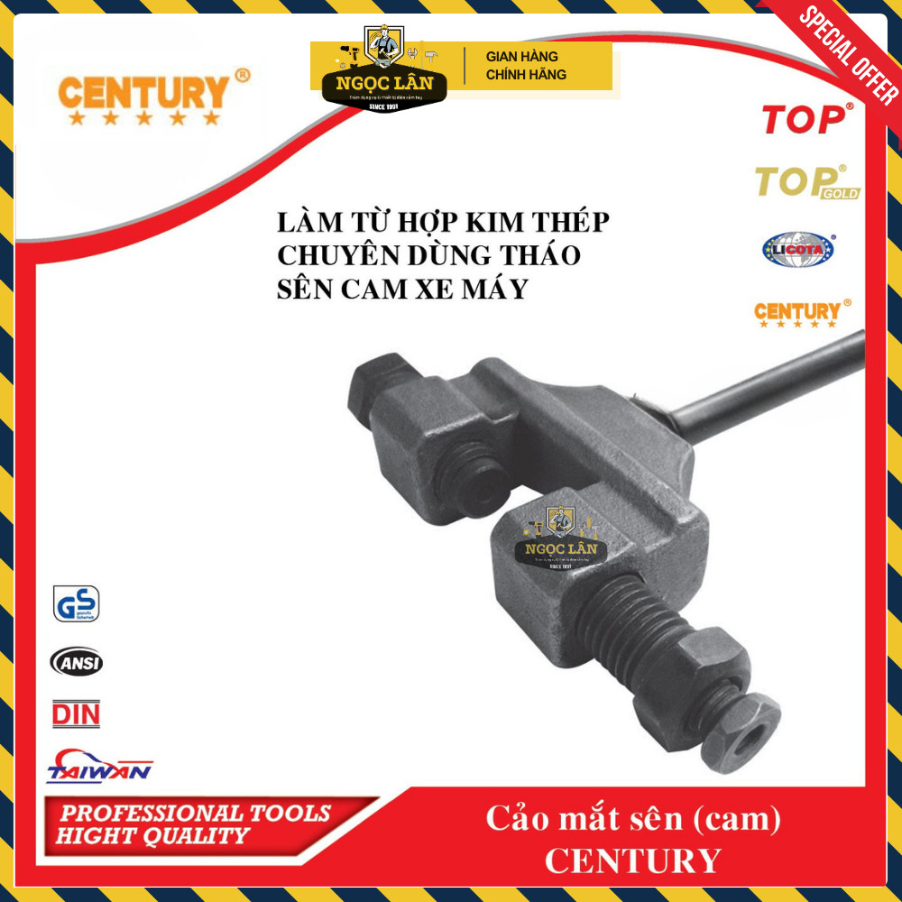 [Chính hãng] Cảo Mắt Sên Cam Century Tháo Sên Cam Xe Gắn Máy Cao Cấp
