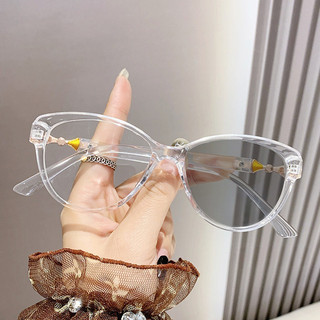 Kính cận thị 0-500 độ đổi màu quang chống ánh sáng xanh không có độ kính cận thị nữ mặt trơn mỏng thành phẩm kính cận thị sinh viên