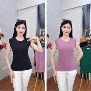 [Combo 2 áo] Áo Sát Nách Nữ Gân Tăm Co Giãn – Áo Thun Form Ôm Tôn Dáng, Không Tay Basic Đẹp