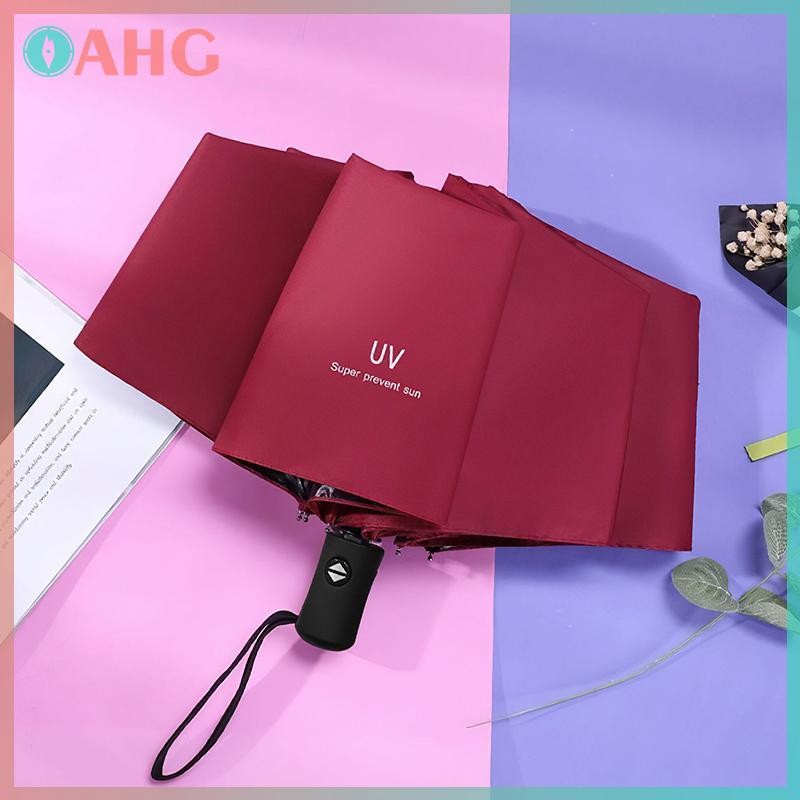 THÊM Có thể gập lại Hướng dẫn sử dụng / Ô tự động Ô chống nước và chống gió Ô chống tia cực tím Ô màu trơn đơn giản BSS