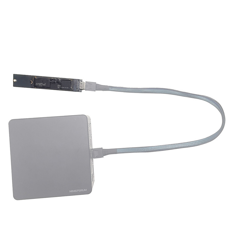 JMT SFF8612 Sang M.2 M Key SSD Oculink Thẻ Chuyển Đổi Tốc Độ Cao PCI-E 4.0 X4 Gen4 Cho M.2 NVME SSD