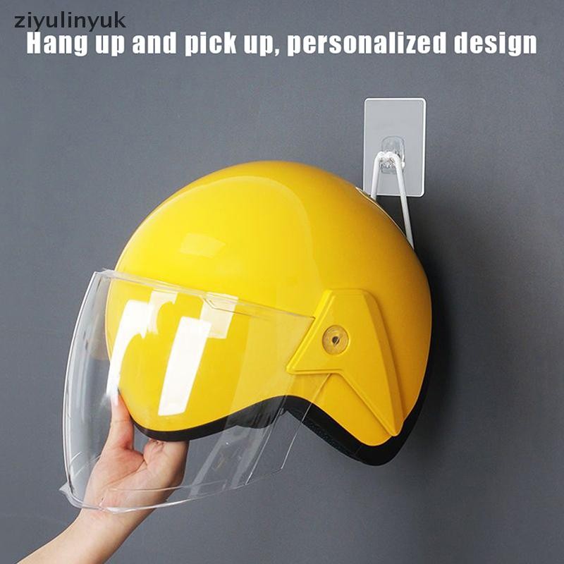 Ziyulinyuk Giá Treo Tường Mũ Bảo Hiểm Xe Máy/Xe Đạp, Thép Không Gỉ, Móc Hiển Thị