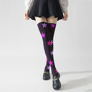 [Tất nữ oklife] Tất dài ống in hình Lolita phù hợp với váy cô gái Lisi Quần legging COS dễ thương