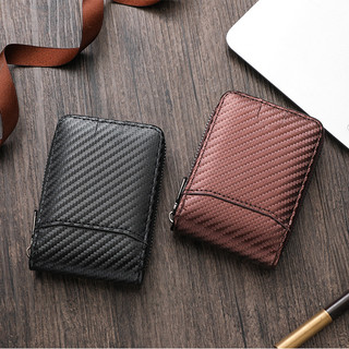 Nam Công Sở Ngắn Phong Cách Ví Đa Năng Đa Năng Hộp Đựng Thẻ Dung Tích Lớn Có Thể Gập Lại Ví Đựng Tiền Xu