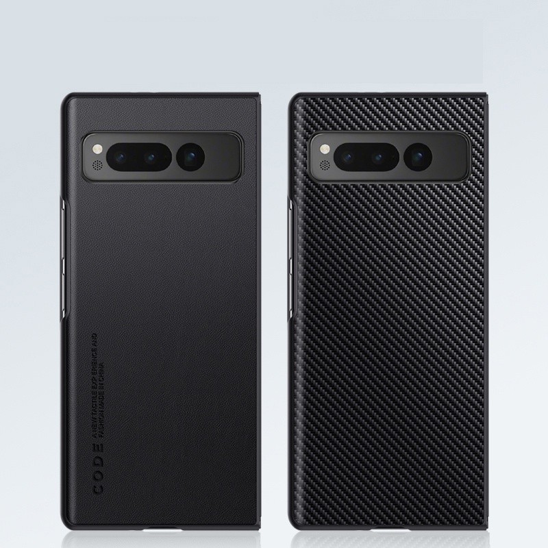 Ốp Da Cho Google Pixel Fold Chống Sốc Sang Trọng Matte PU Cover Business Case