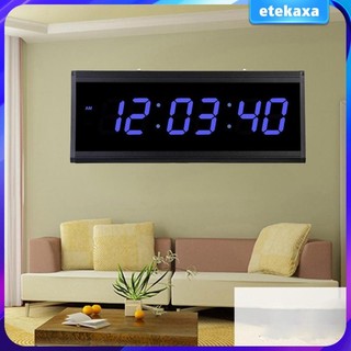 Đồng hồ kỹ thuật số LED Hiển thị thời gian sáng Đồng hồ treo tường màn hình cực lớn Trang trí 18,90 '' x 7,48 '' x 1.57 '