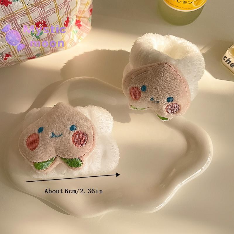 [Mystic] Dây đeo cổ tay Spa để rửa mặt Lông cừu Chăm sóc da Bánh mì nướng Dây buộc tóc Vòng đeo tay dành cho nữ Trang điểm bé gái [Mới]
