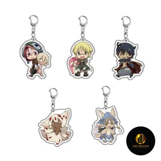 Made in Abyss: Móc khóa acrylic Golden City of the Blazing Sun. Riko Reg,  dễ thương Nanachi