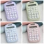 Máy tính bàn phím TUYỆT VỜI, Máy tính điện tử Mini nút silicon, Máy tính toán hoạt hình 8 chữ số sáng tạo Máy tính toán học sinh Văn phòng phẩm
