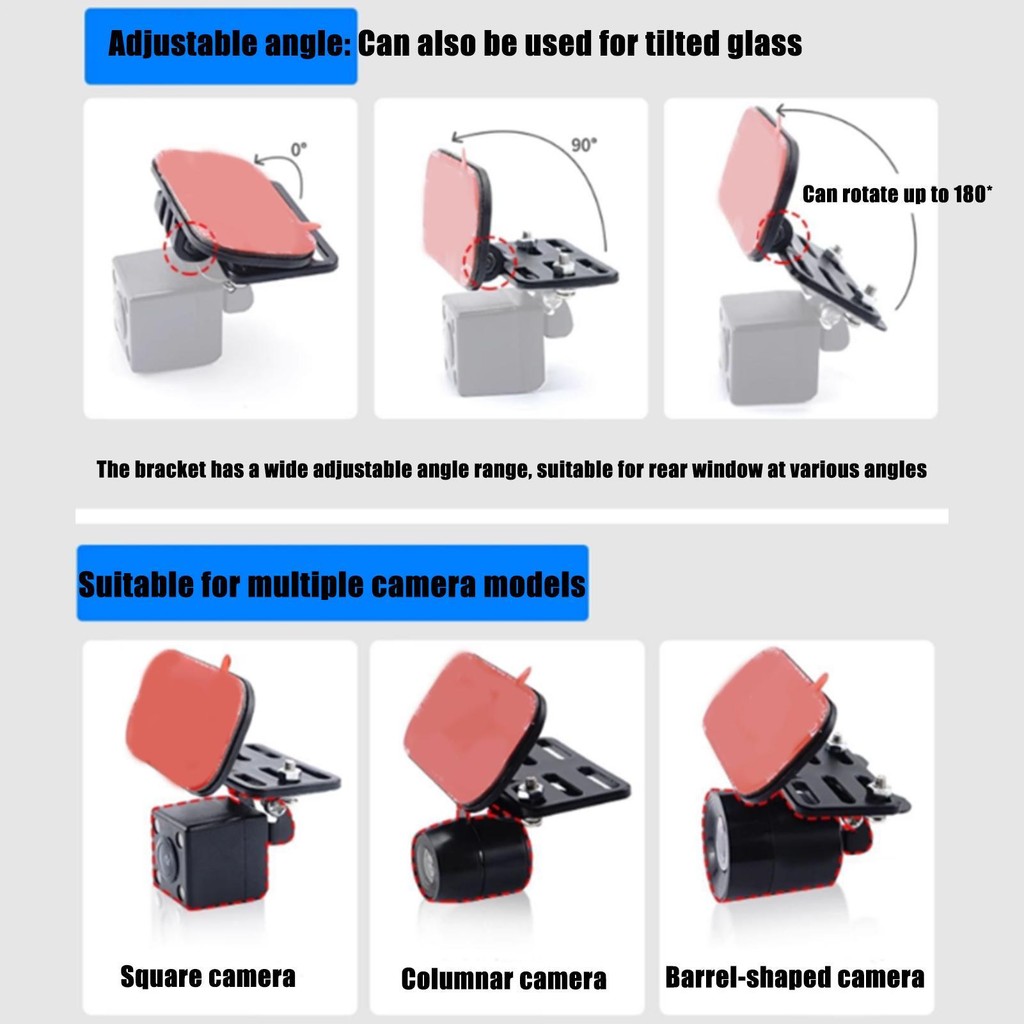 Cửa Sổ Phía Sau Camera Gắn Dash Cam Chân Đế Gắn Camera Cho Xe Phía Sau Kính Chắn Gió Dự Phòng Giá Đỡ Camera pomervn