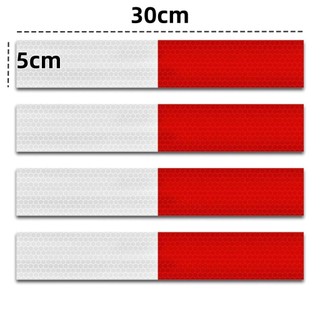 Set 10 Miếng Dán Phản Quang Ban Đêm 2 Màu Đỏ Trắng Cho Xe Tải, Xe Container, Xe Hơi ,xe máy, cảnh báo, trang trí -FE123