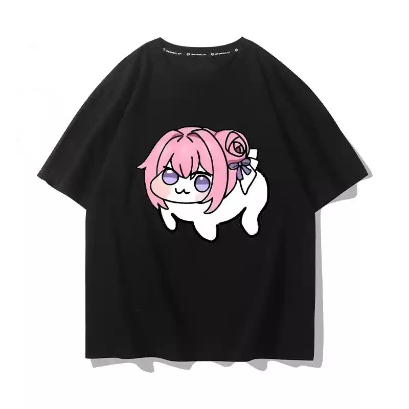 Nikke Nữ thần chiến thắng Doro‌ Áo thun vải Cosplay mùa hè Áo thun ngắn tay Anime