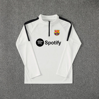 2425 Real Madrid Manchester City Barcelona Same Style Football Training Suit Men's Half Zipper Quick-Drying Costume Running Top PICA