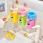 Bộ giá đỡ kèm cốc hình thú có chân gác bàn chải độc đáo, màu kẹo xinh xắn tiện lợi