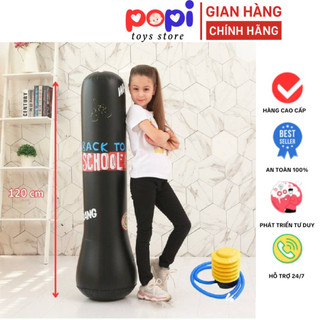 ```Bộ Đồ Chơi Boxing Hơi Dành Cho Trẻ Em, Bao Gồm Bơm và Cột Đấm Bốc, Tạo Trải Nghiệm Vận Động Vui Nhộn Tại Nhà```