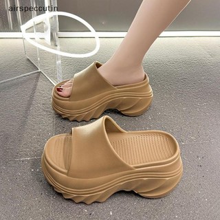 Airspecutin Mùa Hè 2025 Giày Nữ Đế Dày Mới Phù Hợp Với Tăng Cường Chiều Cao Chống Trơn Trượt Dép Đi Trong Nhà EN