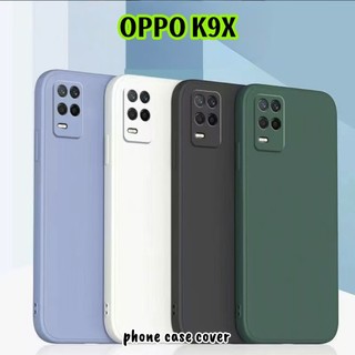 [Phong cách mới] Dành cho OPPO K9X Vỏ silicon chống vết bẩn Vỏ điện thoại màu trơn cổ điển