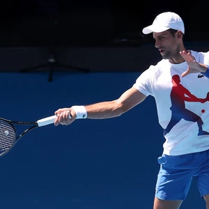 Áo thun cổ tròn tay ngắn Spot Australia Open Tennis, cotton cao cấp