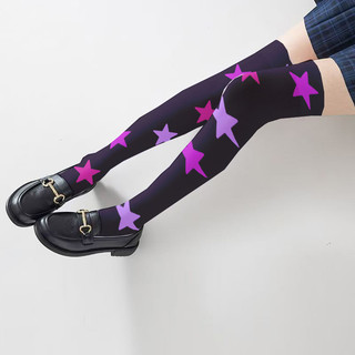 [Tất nữ oklife] Tất dài ống in hình Lolita phù hợp với váy cô gái Lisi Quần legging COS dễ thương