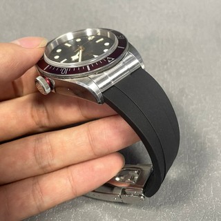 Cho 22 Mm Dây Đeo Tudor GMT watchband Bướm Khóa Đen Dây Cao Su Blackbay41 58 Đa Năng Nam Nữ