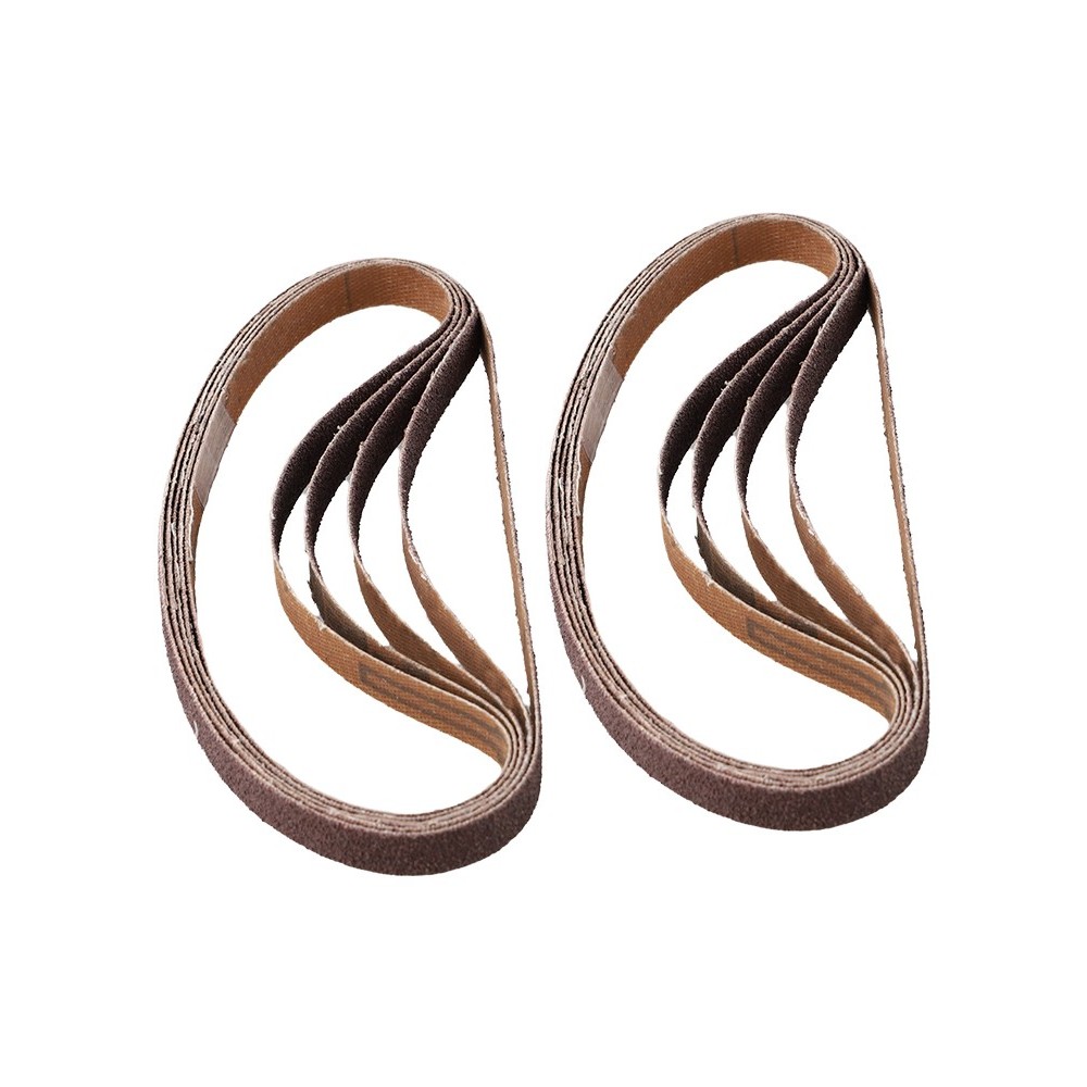 Bộ 10 Dây Đai Chà Nhám Chất Lượng Cao 330x10mm 80# Dụng Cụ Mài Đánh Bóng Hoàn Hảo Cho Máy Mài