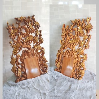 Đốc lịch gỗ tự nhiên nguyên khối chạm khắc CNC tinh xảo chất lượng bền bỉ | Lịch treo tường