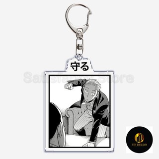 Móc khóa Anime SPY X Family Dễ Thương Nhân Vật Anya Yor Loid Bond 2 Mặt Trong Suốt Phụ Kiện Trang Trí Dễ Thương