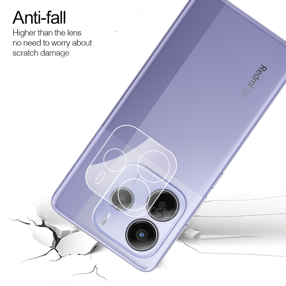 Bảo vệ ống kính máy ảnh 3D Redmi Note 15 5G 2026 cho Redmi Note14 Note 14 RedmiNote14 4G 14Note 14Pro Pro Plus + 5G 2025 Kính cường lực trong suốt Bảo vệ camera sau