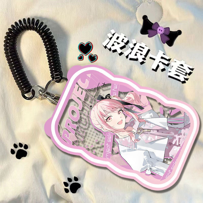 Project Sekai Sân khấu đầy màu sắc! Kỳ tích. Hộp đựng thẻ học sinh Hatsune Miku – Shiraishi An, Aoyagi Tōya, Ōtori Emu, Kamishiro Rui, Momoi Airi – Phụ kiện dễ thương và chức năng dành cho người hâm mộ