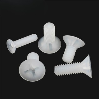 ((LXY) Ốc Vít Đầu Dẹt Nylon / Ốc vít đầu pake dẹp mỏng phẳng Nhựa  KM Vít M2 / M2.5 / M3 / M4 / M5 / M6 / M8 * L: 4-40mm (RM-VN-1)